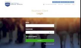 
							         Business Portal Login - National Crime Check								  
							    