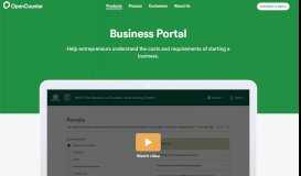 
							         Business Portal - OpenCounter								  
							    