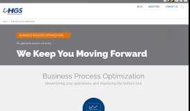 
							         Business Process Optimization | TeamHGS								  
							    