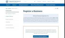 
							         Business Registration | Treasurer & Tax Collector - SF Treasurer								  
							    
