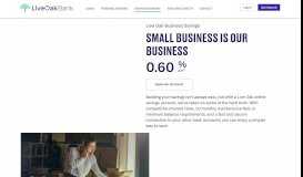 
							         Business Savings Accounts from Live Oak Bank | Member FDIC								  
							    