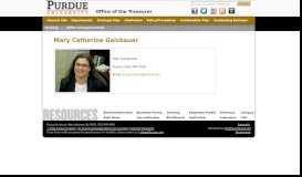 
							         Business Services | Mary Catherine Gaisbauer - Purdue University								  
							    
