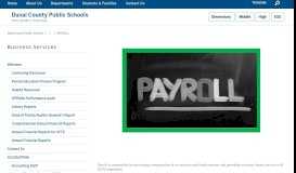 
							         Business Services / PAYROLL - Duval County Public Schools								  
							    