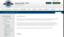 
							         Business Services / Payroll - Galena Park ISD								  
							    