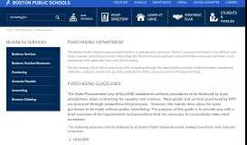 
							         Business Services / Purchasing - Boston Public Schools								  
							    