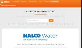 
							         Business Software used by Nalco Water - An Ecolab Company								  
							    