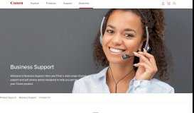 
							         Business Support | Canon Australia								  
							    