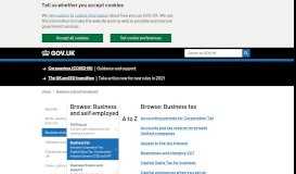 
							         Business tax - GOV.UK								  
							    