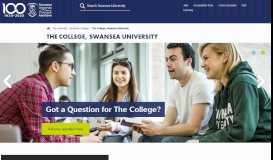 
							         Business ... - The College, Swansea University - Undergraduate								  
							    