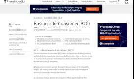 
							         Business-to-Consumer (B2C) Definition - Investopedia								  
							    