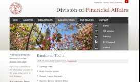 
							         Business Tools | Cornell University Division of Financial Affairs								  
							    