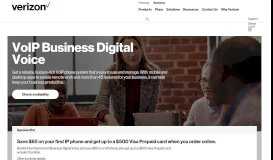 
							         Business VoIP Digital Phone Service | Verizon								  
							    