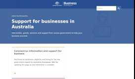 
							         business.gov.au | Simple. Fast. Easy.								  
							    