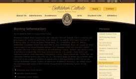 
							         Busing Information - Bethlehem Catholic - Bethlehem Catholic								  
							    