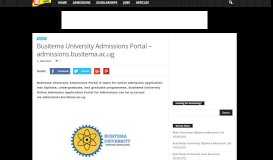 
							         Busitema University Admissions Portal – admissions.busitema.ac.ug								  
							    
