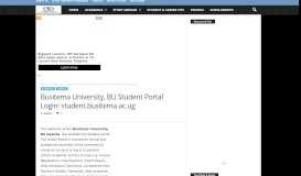 
							         Busitema University, BU Student Portal: student.busitema.ac.ug ...								  
							    