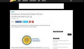 
							         Busitema University Student Portal – student.busitema.ac.ug								  
							    