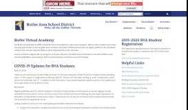 
							         Butler Virtual Academy - Butler Area School District								  
							    