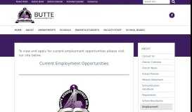 
							         Butte School District Employment Information | About								  
							    
