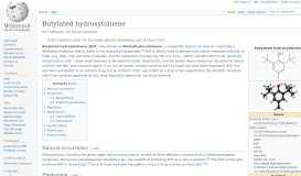 
							         Butylated hydroxytoluene - Wikipedia								  
							    