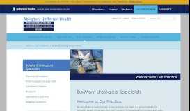 
							         BuxMont Urological Specialists - Abington - Jefferson Health								  
							    
