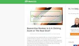 
							         Buxvertise Review: Is It A Clicking Scam or The Real Deal ...								  
							    