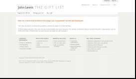 
							         Buy a gift - John Lewis Gift List - Find A List								  
							    