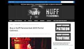 
							         Buy a Huff Paranormal 2019 Portal Connect. | Huff Paranormal								  
							    