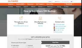 
							         Buy Altaro VM Backup directly or through one of our Partners								  
							    