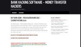 
							         buy bank login – fresh hacked bank logs – cashout method 2020								  
							    