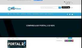 
							         Buy Cheap Portal 2 CD Keys Online • CDKeyPrices.com								  
							    