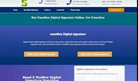 
							         Buy emudhra Digital signature Online, Get franchise - signyourdoc								  
							    