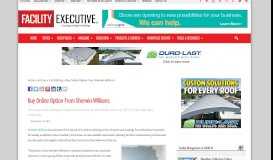 
							         Buy Online Option From Sherwin-Williams Has Launched								  
							    