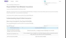 
							         Buy Royal Enfield Bike Insurance Online at Killer Rates | Acko								  
							    