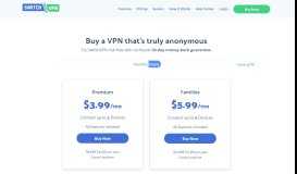 
							         Buy VPN - Order With Credit Card, PayPal, Bitcoin | SwitchVPN								  
							    