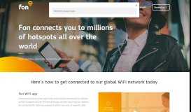 
							         Buy WiFi passes today and connect to millions of WiFi hotspots |Fon								  
							    