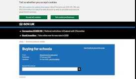 
							         Buying for schools - Guidance - GOV.UK								  
							    