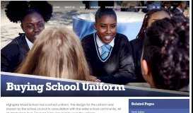 
							         Buying School Uniform - Highgate Wood School								  
							    