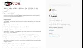 
							         BuzzClan LLC Oracle Apex Portal - Moniter RAC infrastructure ...								  
							    