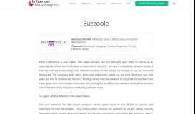 
							         Buzzoole Review | Influencer Marketing Platform Pricing ...								  
							    