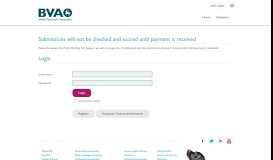 
							         BVA - Canine Health Schemes Online Submissons > Site Access ...								  
							    