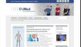 
							         BVMed - Bundesverband Medizintechnologie - Startseite								  
							    