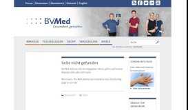 
							         BVMed startet MedTech-Jobbörse in Kooperation mit dem T5 ...								  
							    