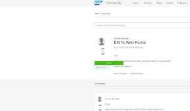 
							         BW to Web Portal - SAP Q&A								  
							    