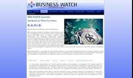 
							         BWI RAPID System - Business Watch International								  
							    