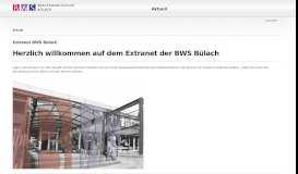 
							         BWS Bülach Extranet > Aktuell								  
							    