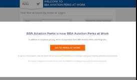 
							         by Email or Login - BBA Aviation Perks at Work								  
							    