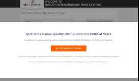 
							         by Email or Login - Quality Distribution, Inc Perks at Work								  
							    