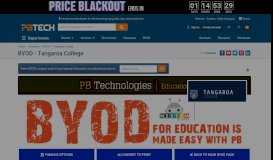 
							         BYOD - Tangaroa College - PBTech.co.nz								  
							    