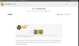 
							         C++ Portal Art: 4 Steps								  
							    